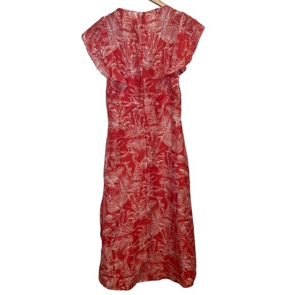 Stella McCartney Mushroom-Print Cap-Sleeve Mini Dress Size 40 (M/8) - Picture 2 of 12